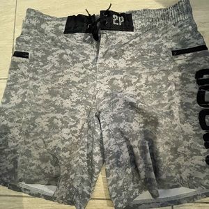 Camo 2pood CrossFit workout shorts